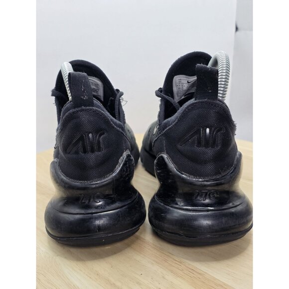Nike Air Max 270 (GS)  Triple Black Running Womens Size Sz 7.5 BQ5776 001 GS 6Y - Picture 5 of 9